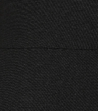 Shop Valentino Wool-blend Dress In Black