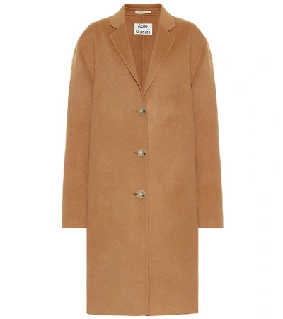 Shop Acne Studios Wool Overcoat In Brown