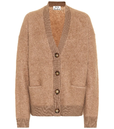 Shop Acne Studios Wool-blend Cardigan In Brown