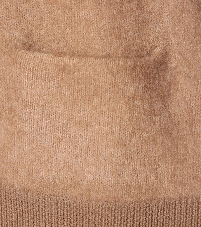 Shop Acne Studios Wool-blend Cardigan In Brown