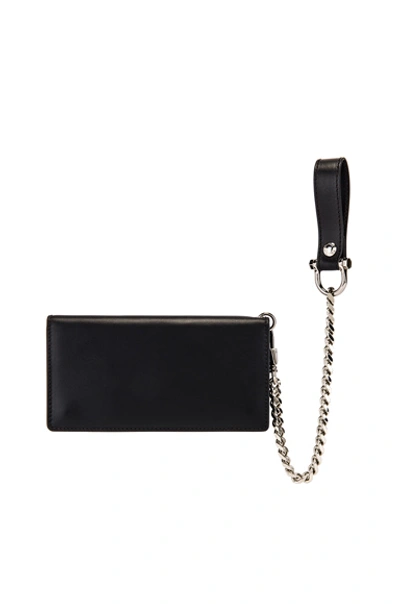 Shop Burberry Printed Ble Leather Wallet In Black