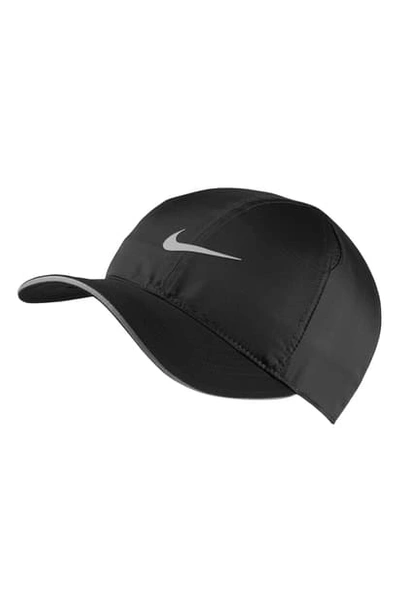 Shop Nike Featherlight Run Cap In Black