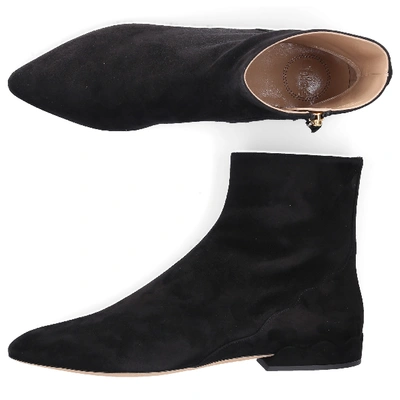 Shop Chloé Classic Ankle Boots Lauren Calf-suede In Black