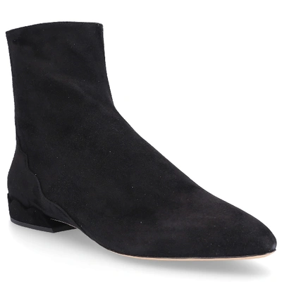 Shop Chloé Classic Ankle Boots Lauren Calf-suede In Black