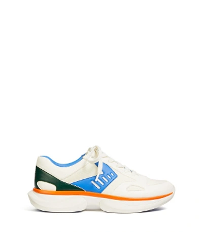 Shop Tory Sport Bubble Sneaker In White/aerial/conifer/vibrant Orange