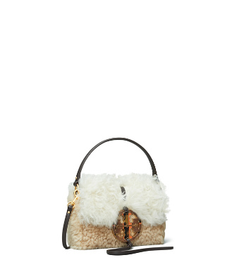 tory burch shearling bag