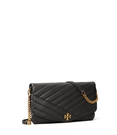 Shop Tory Burch Kira Chevron Clutch In Black