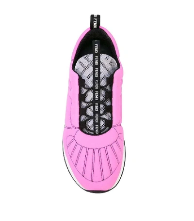 Shop Fendi Roma Amor Slip On Sneakers In Pink