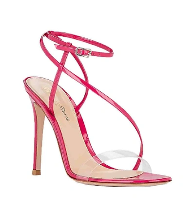 Shop Gianvito Rossi Fuschia Strappy Sandals In Pink
