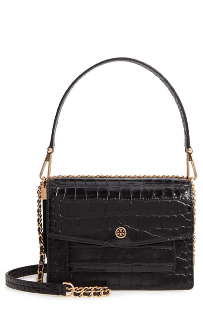 tory burch robinson medium leather tote