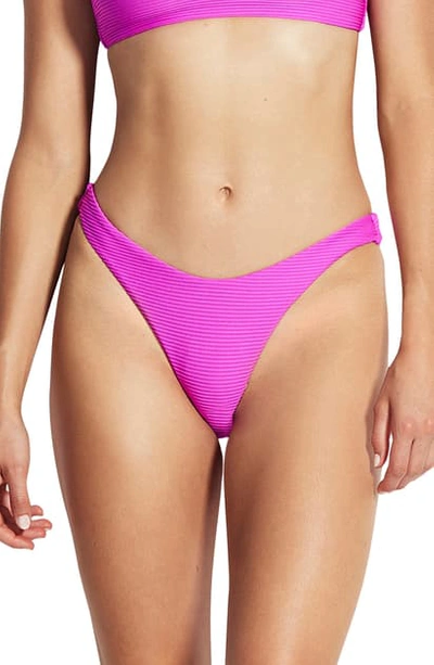 Shop Seafolly High-cut Bikini Bottoms In Purple Haze