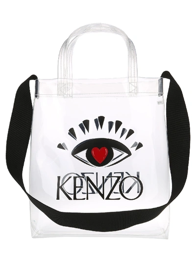 Shop Kenzo Capsule Back From Holidays Tote Bag In Transparent