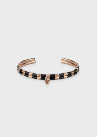 Shop Emporio Armani Bracelets - Item 50234984 In Rose Gold