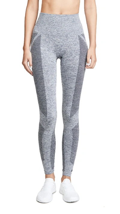 Shop Victoria Beckham Rbk Vb Seamless Leggings In Vb Night Navy