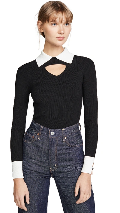 Shop Temperley London Elsie Knit Jumper In Black