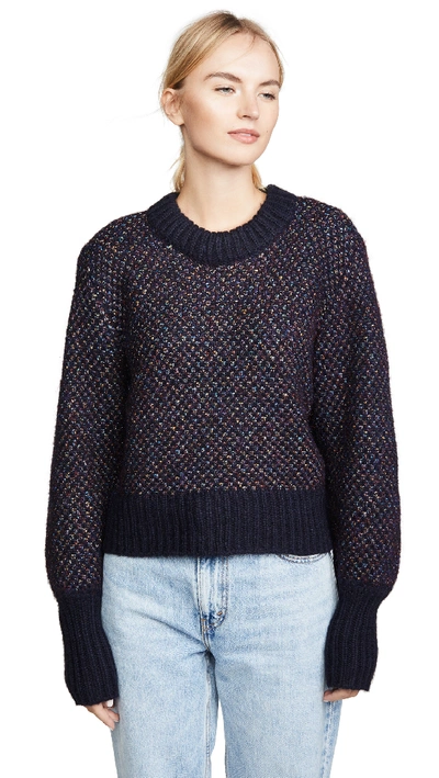 Shop Veronica Beard Beckia Sweater In Navy Multi