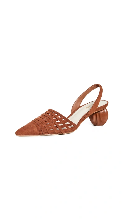 Shop Cult Gaia Keri Slingback Pumps In Nut