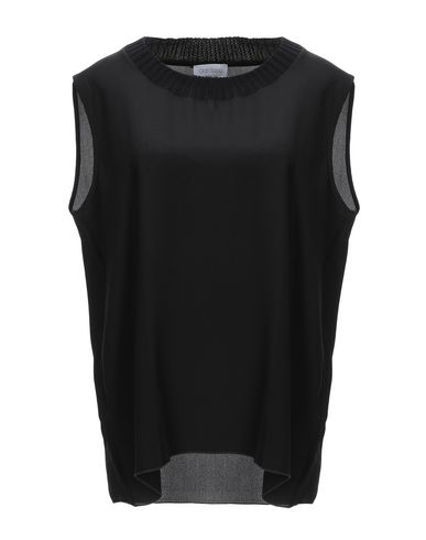 Gran Sasso Silk Top In Black | ModeSens