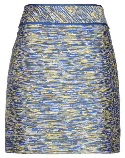 Shop Boutique Moschino Mini Skirt In Blue