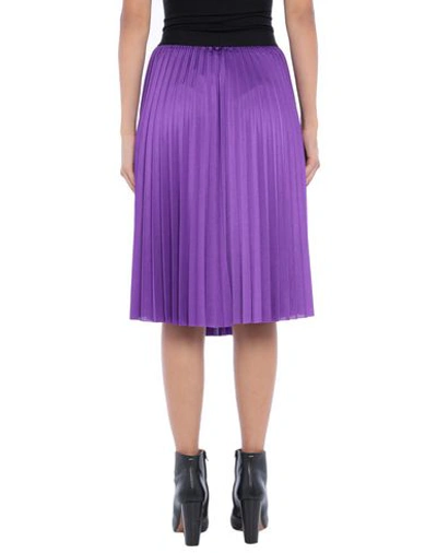 Shop Pinko Knee Length Skirt In Purple