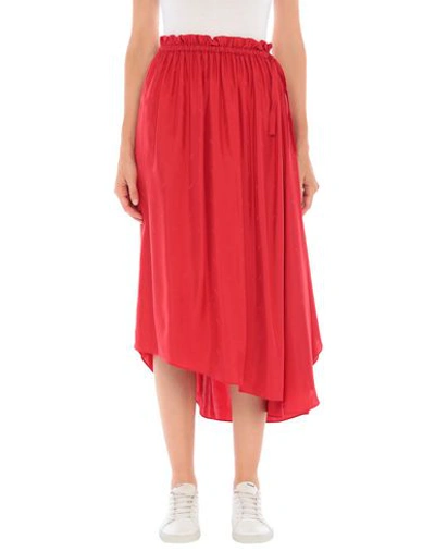 Shop Kenzo Maxi Skirts In Red