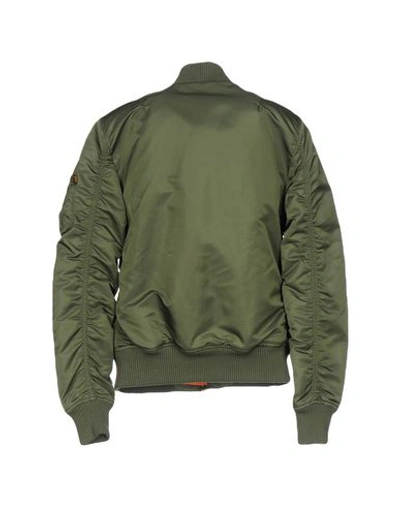 Shop Alpha Industries Bomber In Military Green