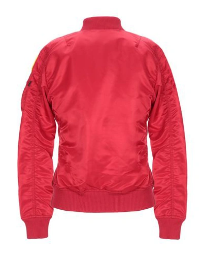 Shop Alpha Industries Bomber In Red