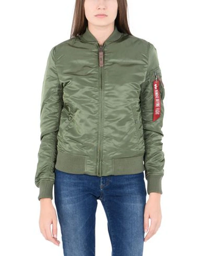 Shop Alpha Industries Jackets In Military Green