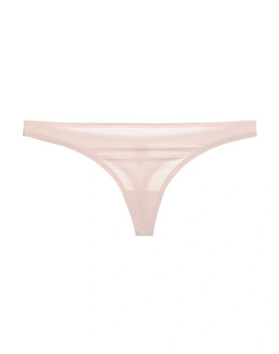 Shop Chantelle G-strings In Pale Pink