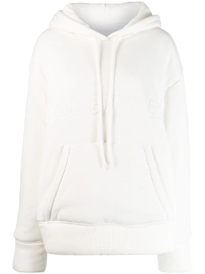 Shop Mm6 Maison Margiela Hoodie In White