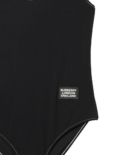 Shop Burberry Logo Swimsuit