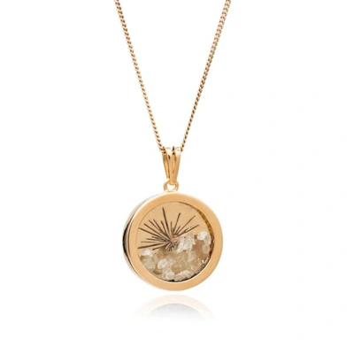 Shop Rachel Jackson London Sunburst Birthstone Amulet Necklace Gold November
