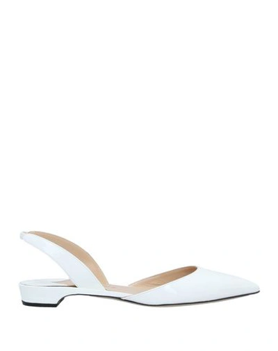 Shop Paul Andrew Ballet Flats In White