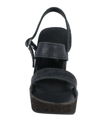 Shop Kjacques Sandals In Black