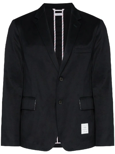 Shop Thom Browne Deconstructed Tailored Blazer In Blue