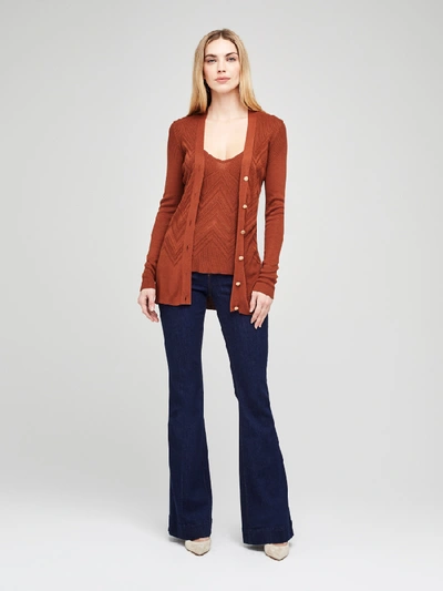 Shop L Agence Millie Cardigan In Spice