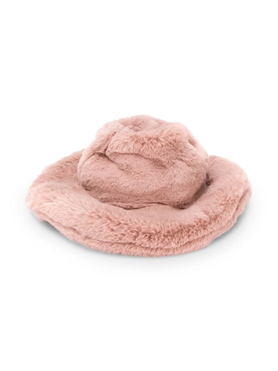 Shop Tom Ford Faux-fur Fedora Hat In Pink