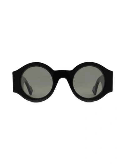 Shop Gucci Round Sunglasses In Black