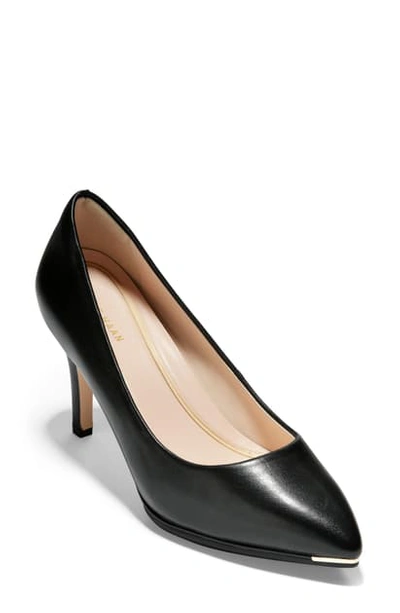 Shop Cole Haan Grand Ambition Pump In Black Leather