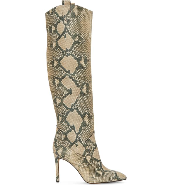 kervana croc embossed knee high boot