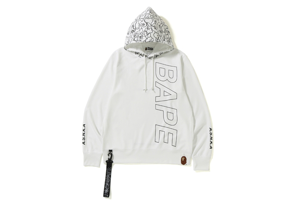 bape wide pullover hoodie
