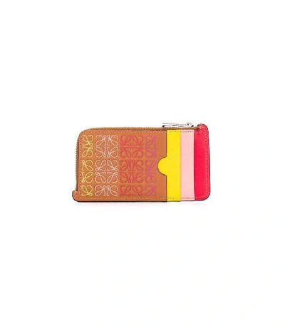 Shop Loewe Multicolor Embossed Logo Wallet