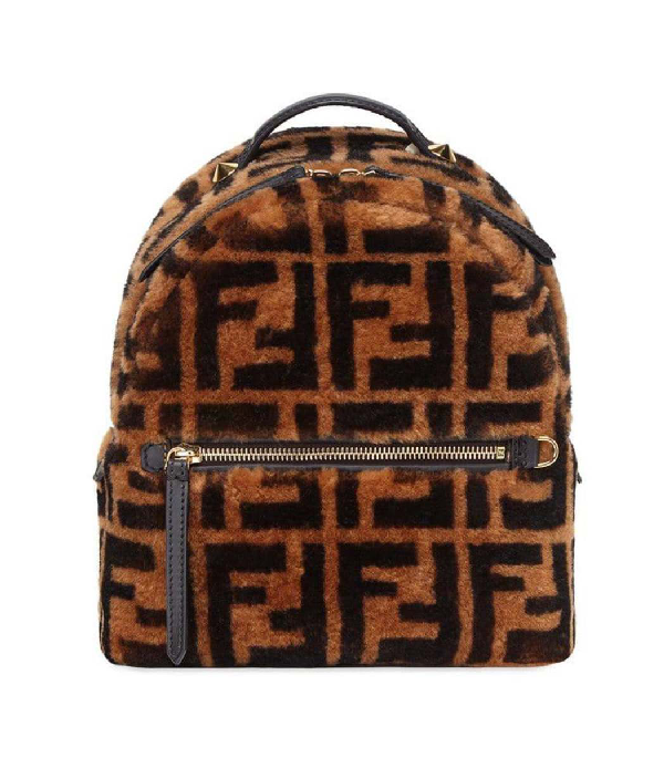 fendi shearling backpack
