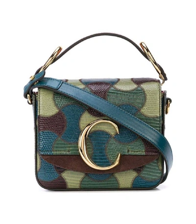 Shop Chloé Chloe C Mini Bag Antique Green