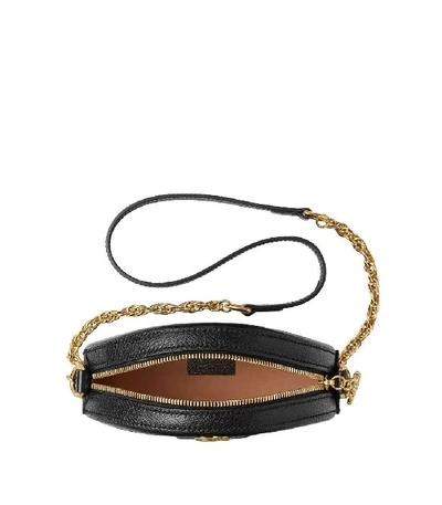 Shop Gucci Ophidia Mini Round Camera Bag In Black