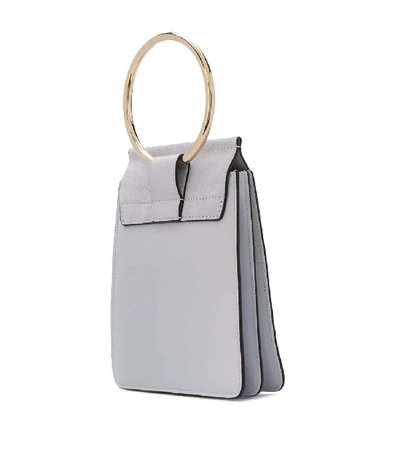 Shop Chloé Light Grey Small Faye Bracelet Bag