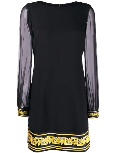 Shop Versace Black Acetate Dress