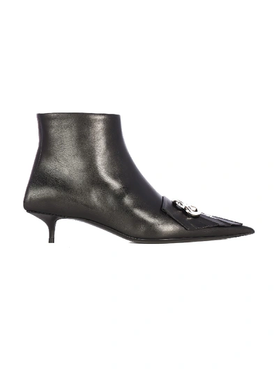 Shop Balenciaga Black Ankle Boots