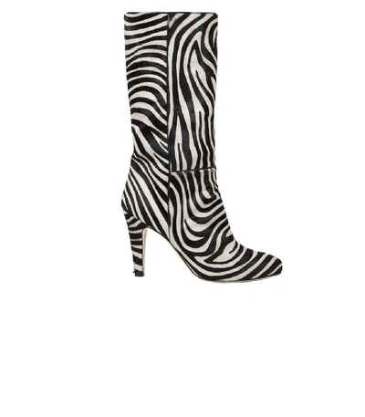 Shop Brother Vellies Zebra Plams Boot In Black & White