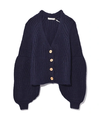 Shop Ulla Johnson Jelena Cardigan In Midnight In Navy